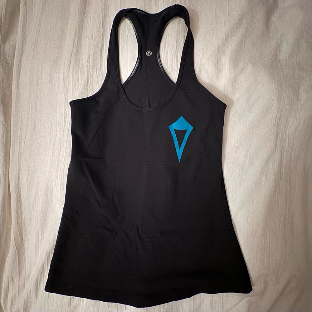 lululemon athletica Cool Racerback Size 6 Black *ivivva educator EUC